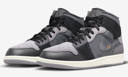 Air Jordan 1 Mid Inside Out Black Grey DM9652-001 Release