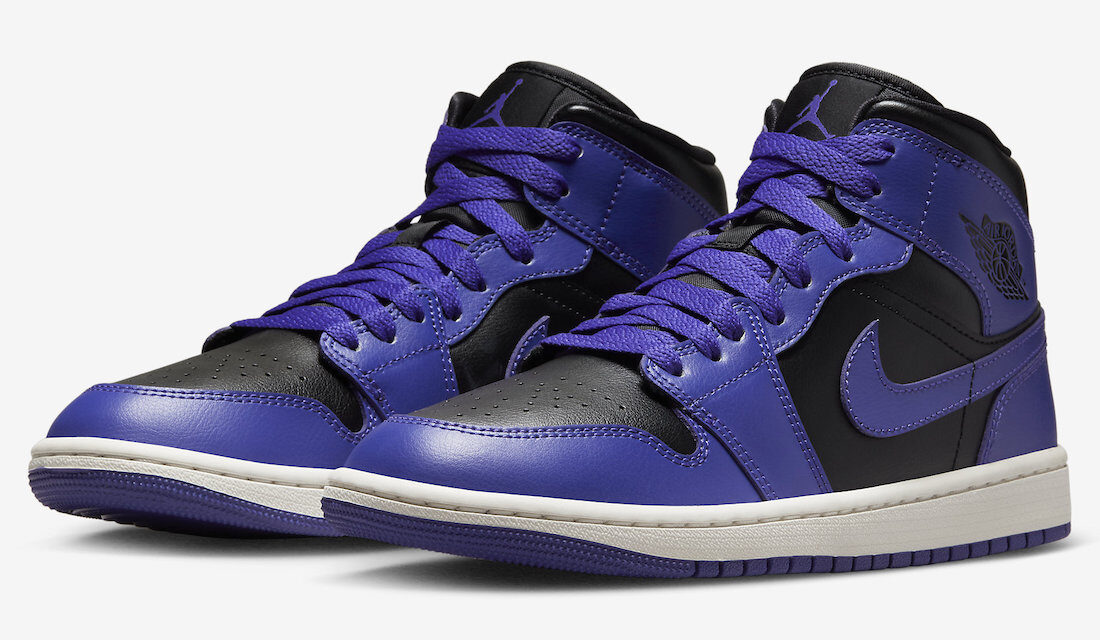 Air Jordan 1 Mid Purple Black BQ6472-051 Release Date