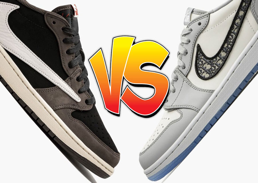 Travis Scott x Air Jordan 1 Low vs Dior x Air Jordan 1 Low