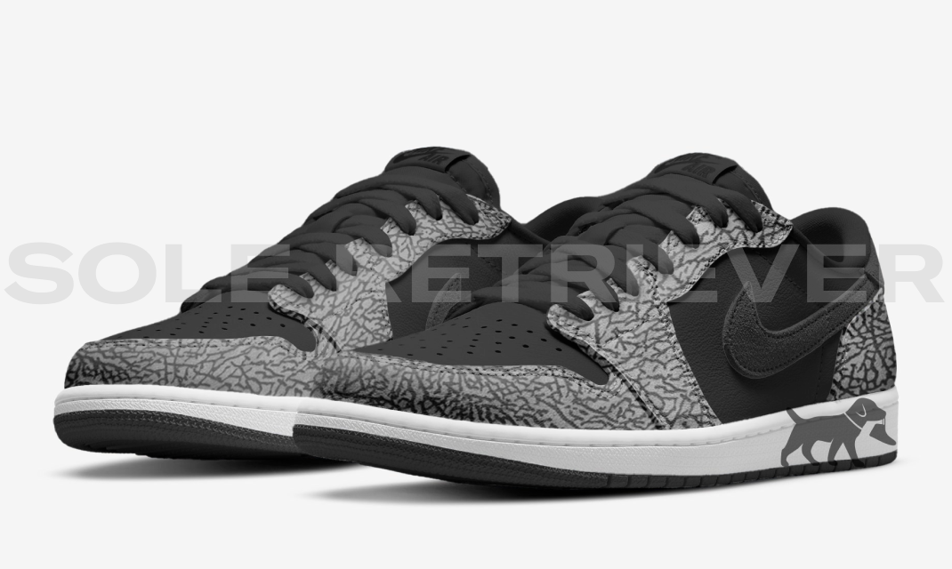 Air Jordan 1 Low OG Black Elephant CZ0790-001 Release Date