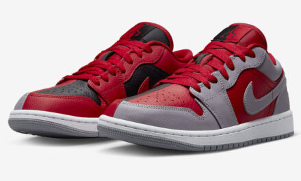 Air Jordan 1 Low SE Split Gym Red Cement Grey Black