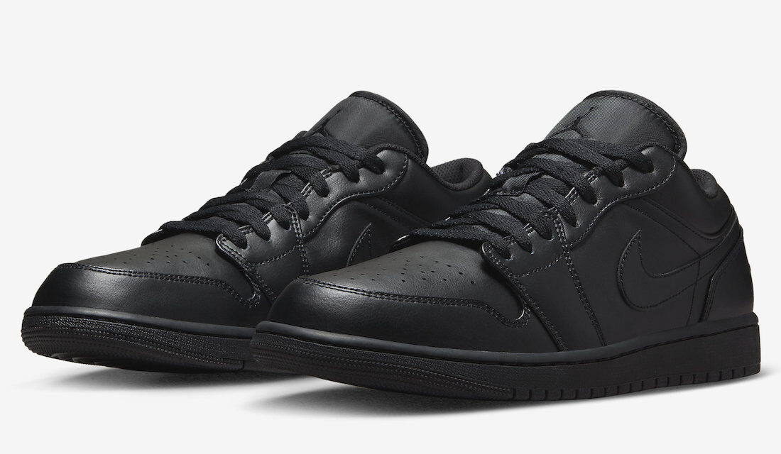 Air Jordan 1 Low Triple Black 553558-093 Release Date