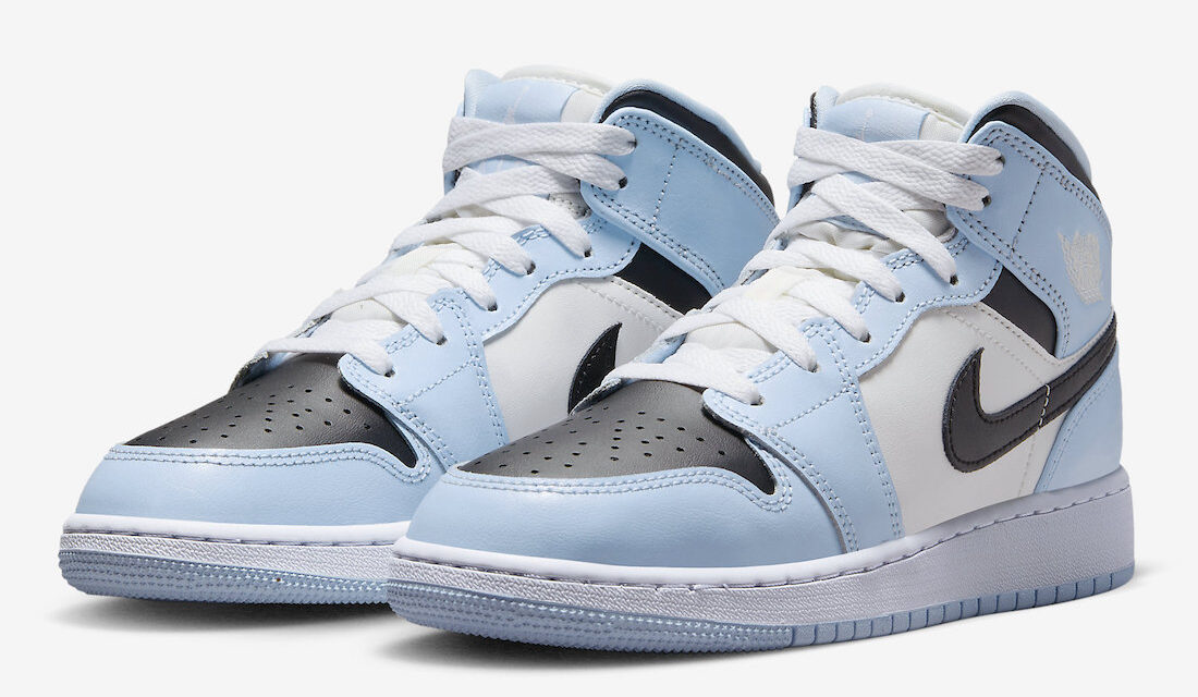 Air Jordan 1 Mid GS Ice Blue 555112-401 Release Date