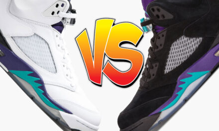 Air Jordan 5 Grape vs Air Jordan 5 Black Grape Comparison