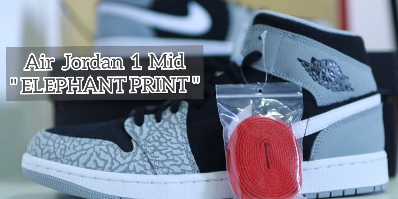 Air Jordan 1 mid “elephant print” unboxing & review