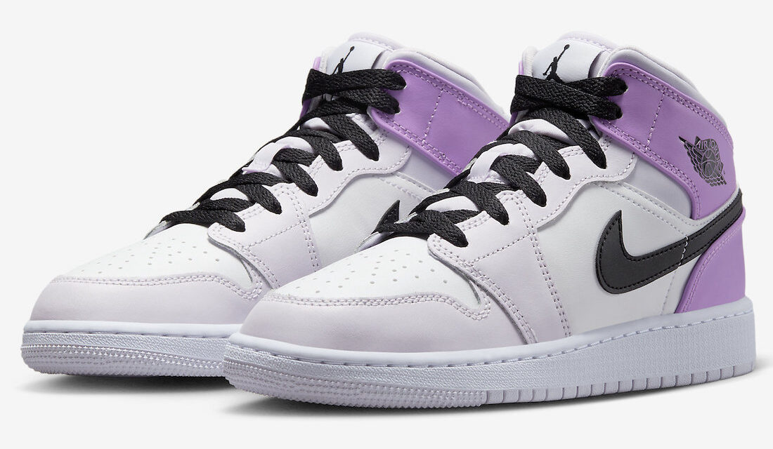 Air Jordan 1 Mid GS Pink Lavender DQ8423-501 Release Date