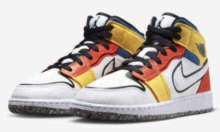 Air Jordan 1 Mid GS Multi Canvas DV1316-100 Release Date