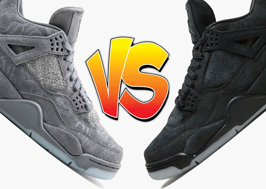 KAWS x Air Jordan 4 Grey vs KAWS x Air Jordan 4 Black