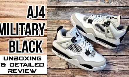 AIR JORDAN 4 MILITARY BLACK | UNBOXING AND DETAILED REVIEW