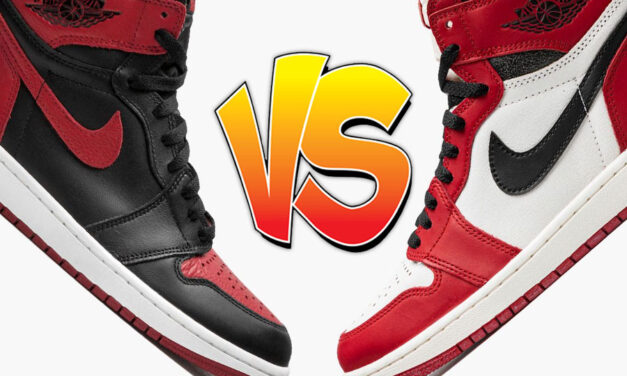 Air Jordan 1 Bred vs Air Jordan 1 Lost & Found Comparison