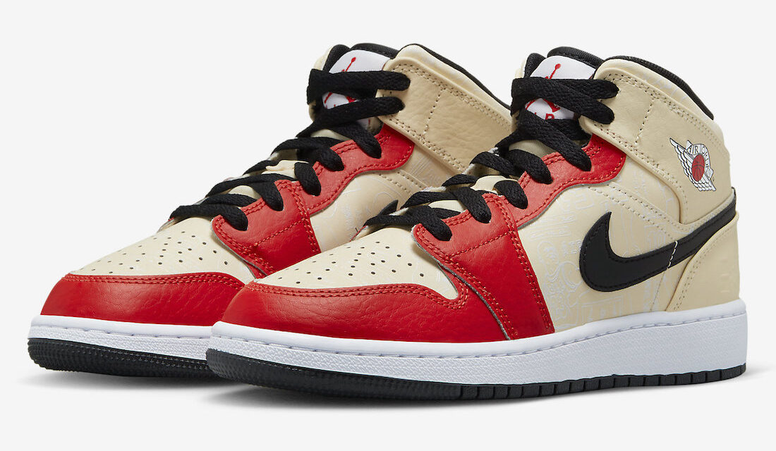 Air Jordan 1 Mid GS Dunk Contest DV7012-100 Release Date