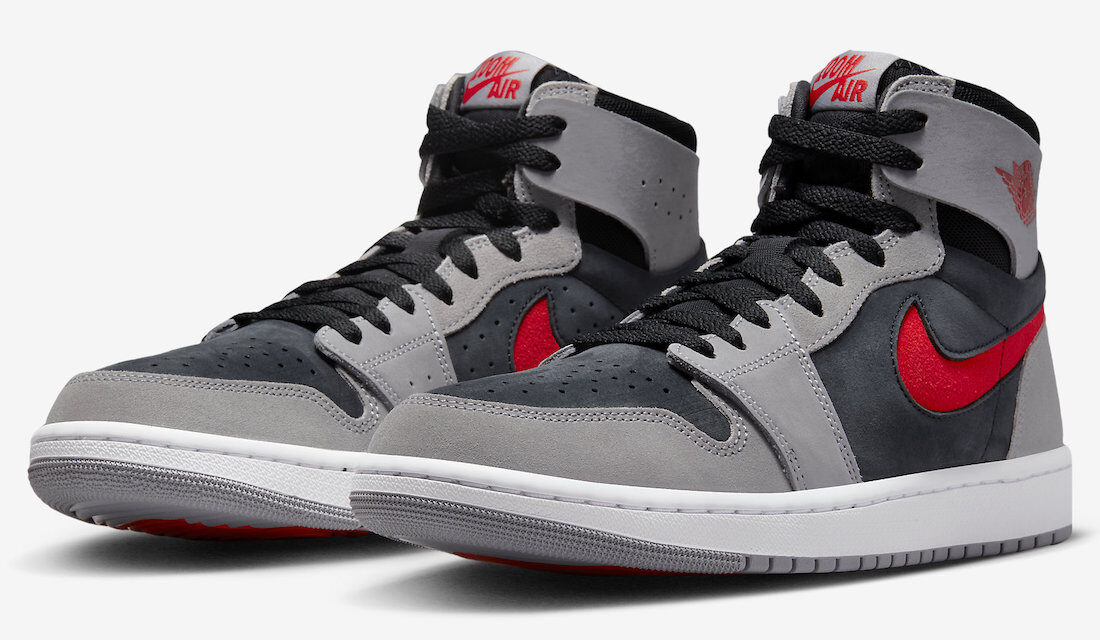 Air Jordan 1 High Zoom CMFT 2 Fire Red Cement Grey