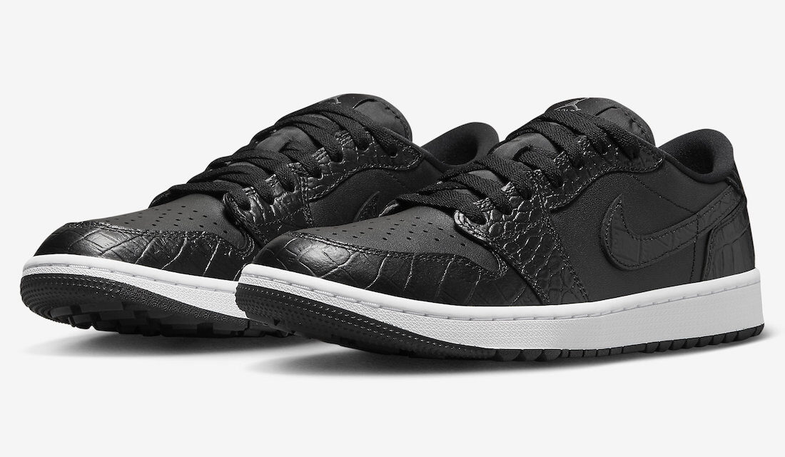 Air Jordan 1 Low Golf Black Croc DD9315-003 Release Date