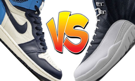 Air Jordan 1 Obsidian vs Air Jordan 12 Obsidian Comparison