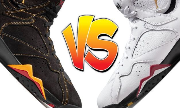 Air Jordan 7 Citrus vs Air Jordan 7 Cardinal Comparison