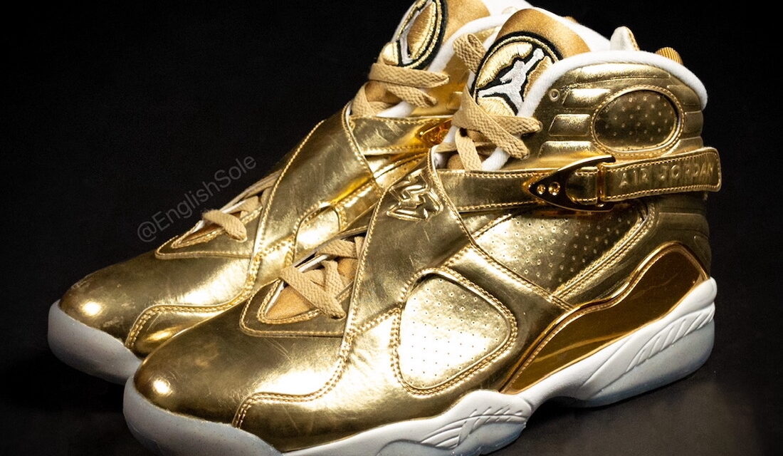 Drake Air Jordan 8 OVO Gold Sample