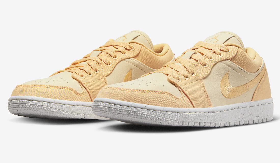 Air Jordan 1 Low Canvas Celestial Gold DV0426-200 Release