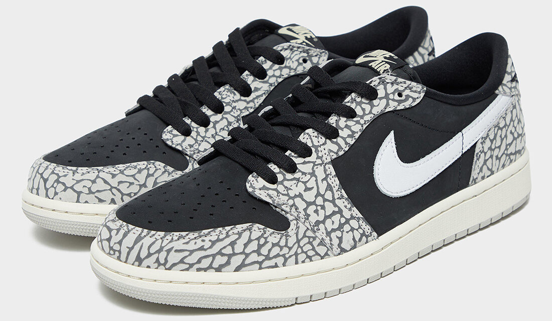 First Look: Air Jordan 1 Low OG “Black Cement”