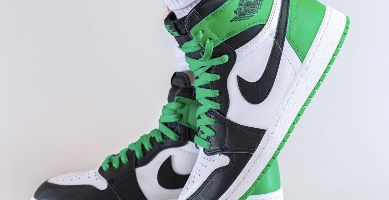 On-Feet Photos of the Air Jordan 1 High OG “Lucky Green”