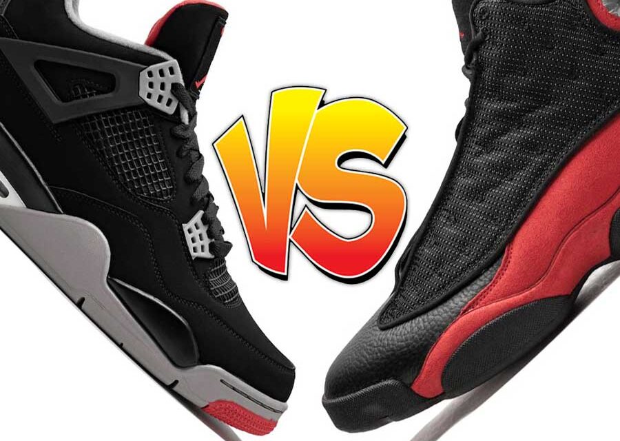 Better “Bred” Air Jordan: AJ4 or AJ13