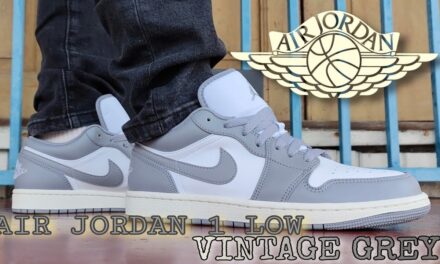 Air Jordan 1 Low " Vintage Grey " Unboxing and On