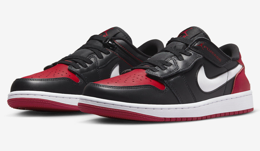 Official Photos of the Air Jordan 1 Low FlyEase “Bred”