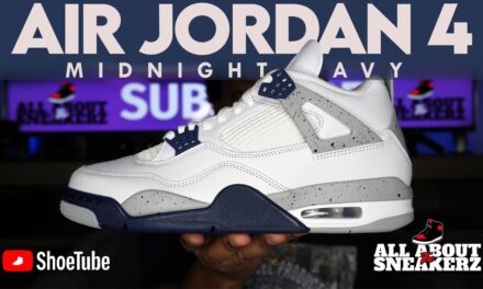 AIR JORDAN 4 'MIDNIGHT NAVY' UNBOXING & REVIEW!!