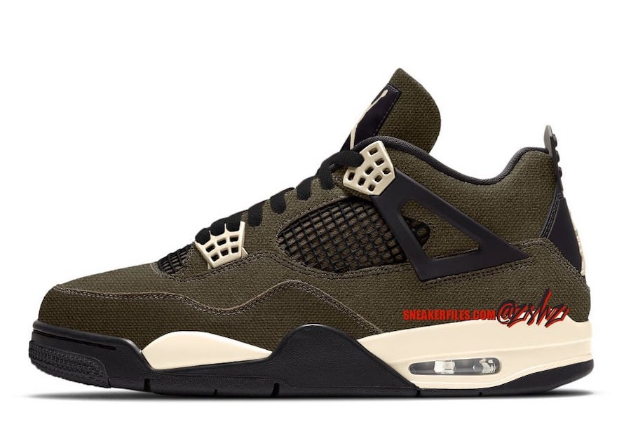 Air Jordan 4 Olive Canvas FB9927-200 Release Date