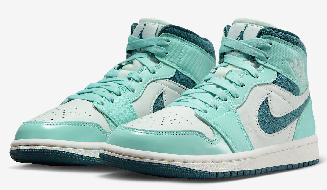 Air Jordan 1 Mid Bleached Turquoise DZ3745-300