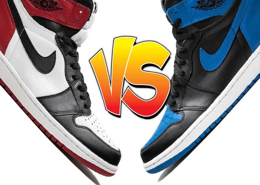 Air Jordan 1 Black Toe vs Air Jordan 1 Royal Comparison