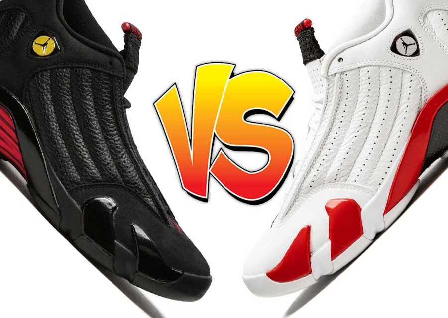 Air Jordan 14 Last Shot vs Air Jordan 14 Candy Cane