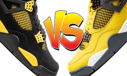 Air Jordan 4 Thunder and Lightning Comparison