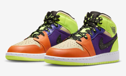 Air Jordan 1 Mid GS Volt Vivid Orange FD8795-700