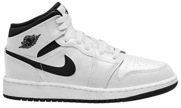 Air Jordan 1 Mid GS White Black DQ8423-132