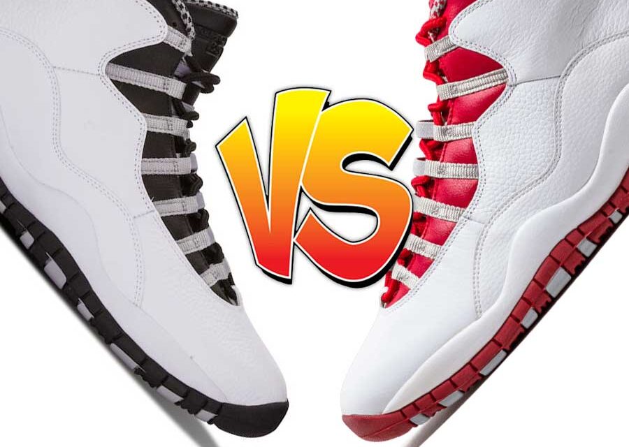 Air Jordan 10 Steel vs Air Jordan 10 Red Steel Comparison