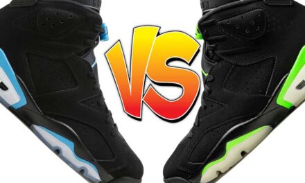 Air Jordan 6 UNC vs Air Jordan 6 Electric Green Comparison