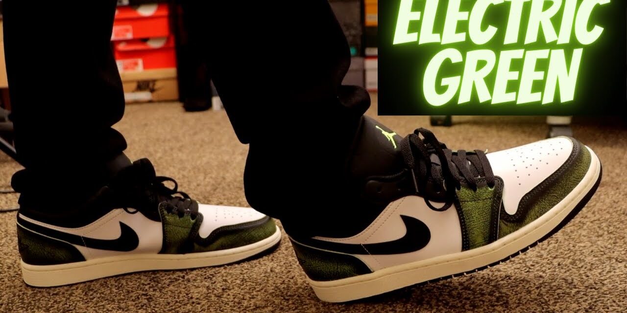 Jordan 1 Low Wear-Away Electric Green Unboxing + On Feet!