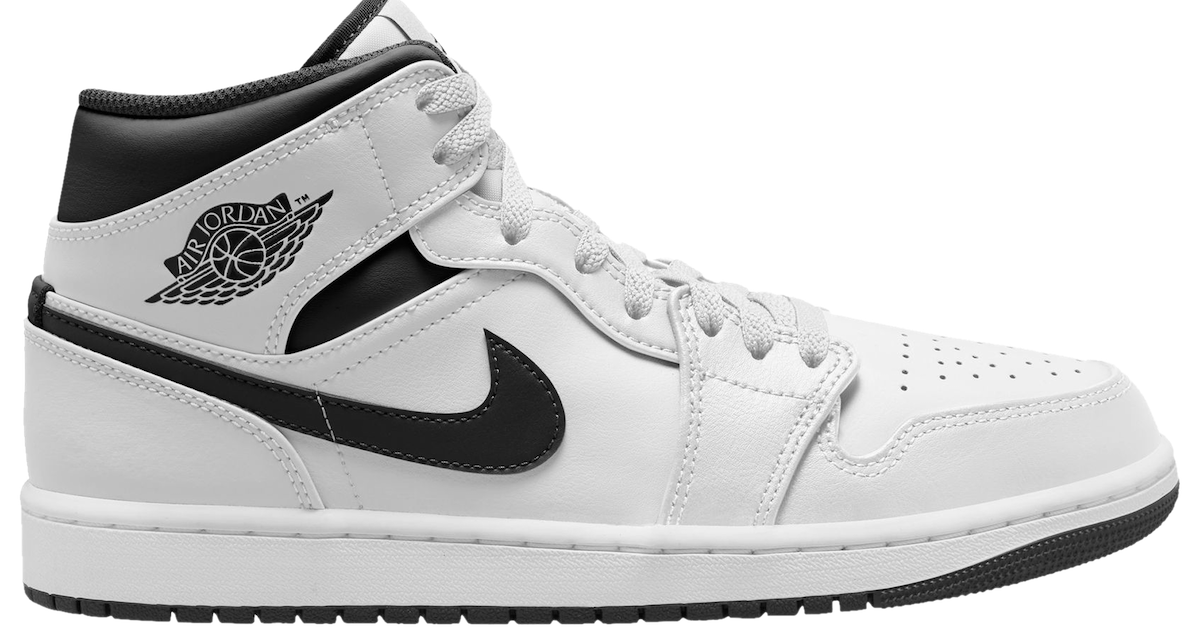 Air Jordan 1 Mid White Black DQ8426-132