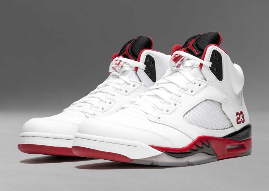 Air Jordan 5 Fire Red Black Tongue 2013 136027-120