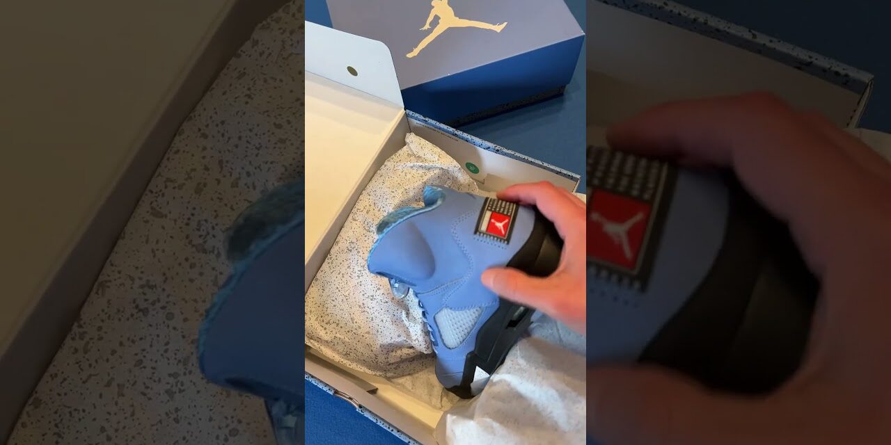 Unboxing JORDAN 5 UNC #unboxing #jordan5unc