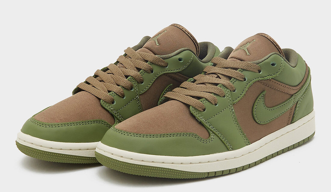 Air Jordan 1 Low Brown Kelp Sky J Light Olive FB9893-300