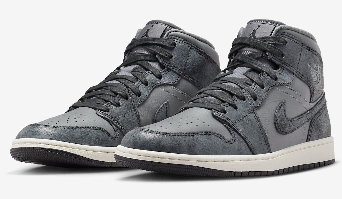 Air Jordan 1 Mid Distressed Smoke Grey FJ3448-001