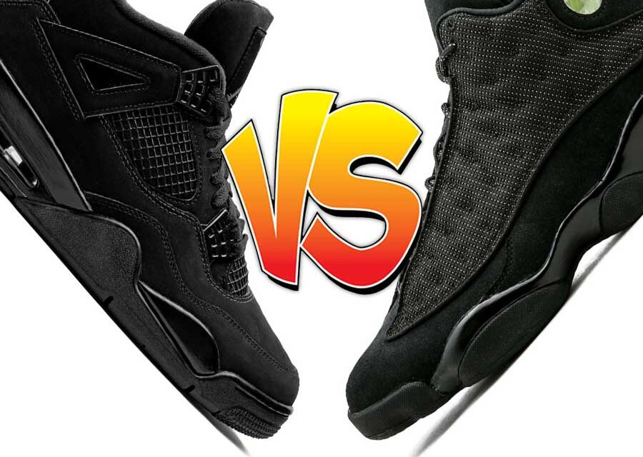 Air Jordan 4 Black Cat vs Air Jordan 13 Black Cat Comparison