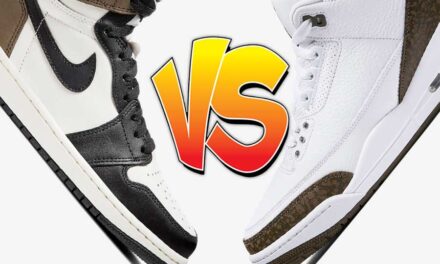 Air Jordan 1 High OG Mocha vs Air Jordan 3 Mocha Comparison