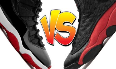 Air Jordan 11 Bred vs Air Jordan 13 Bred Comparison