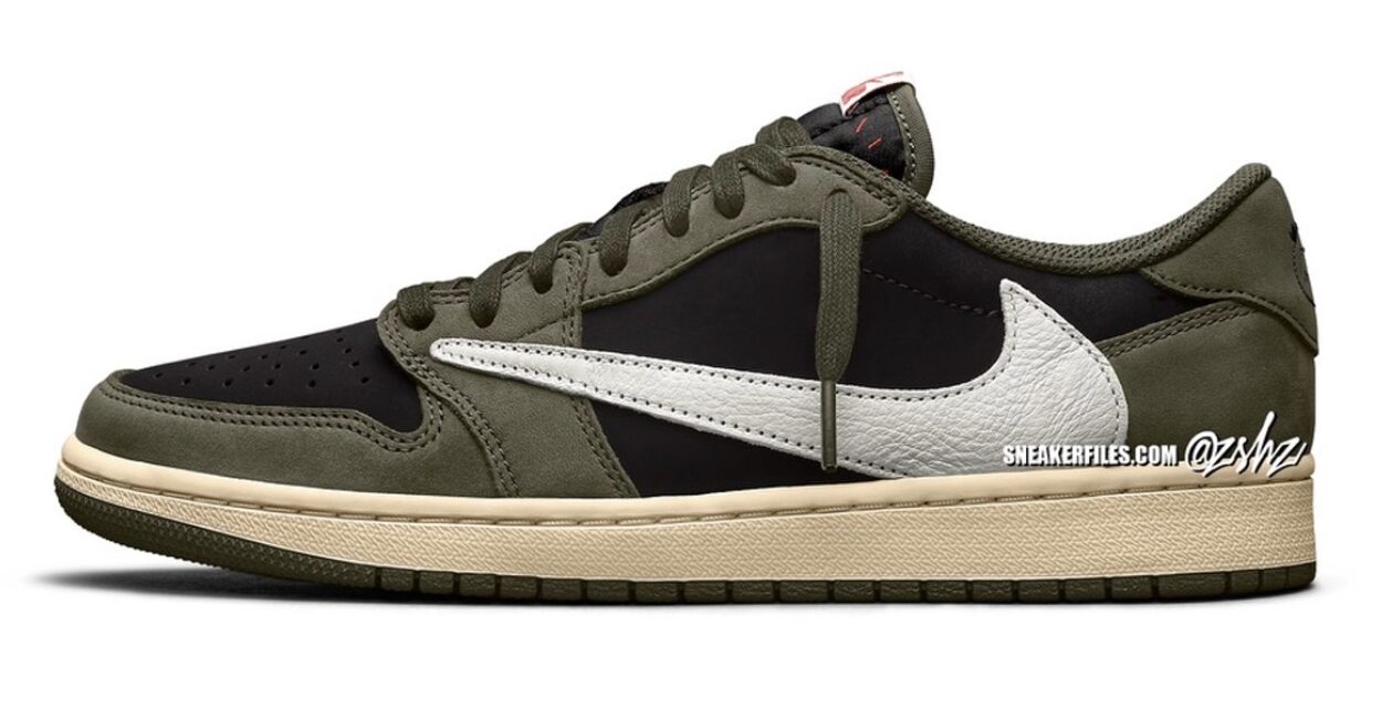 Travis Scott x Air Jordan 1 Low OG Black Olive DM7866-002