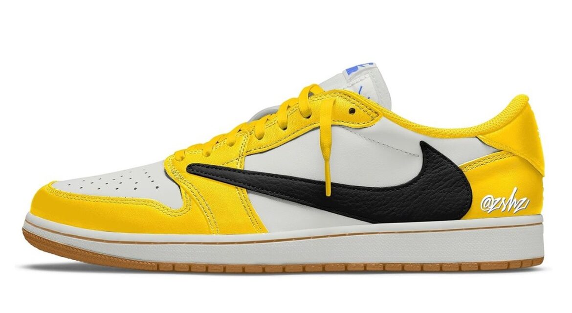 Travis Scott x Air Jordan 1 Low OG Canary DZ4137-700