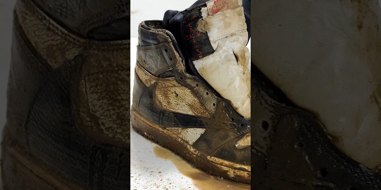 Cleaning The DIRTIEST $3500 Travis Scott Air Jordan 1 Ever!