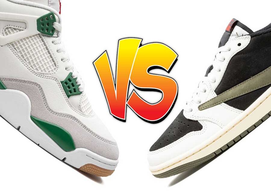 Nike SB x Air Jordan 4 vs. Travis Scott x Air Jordan 1 Low