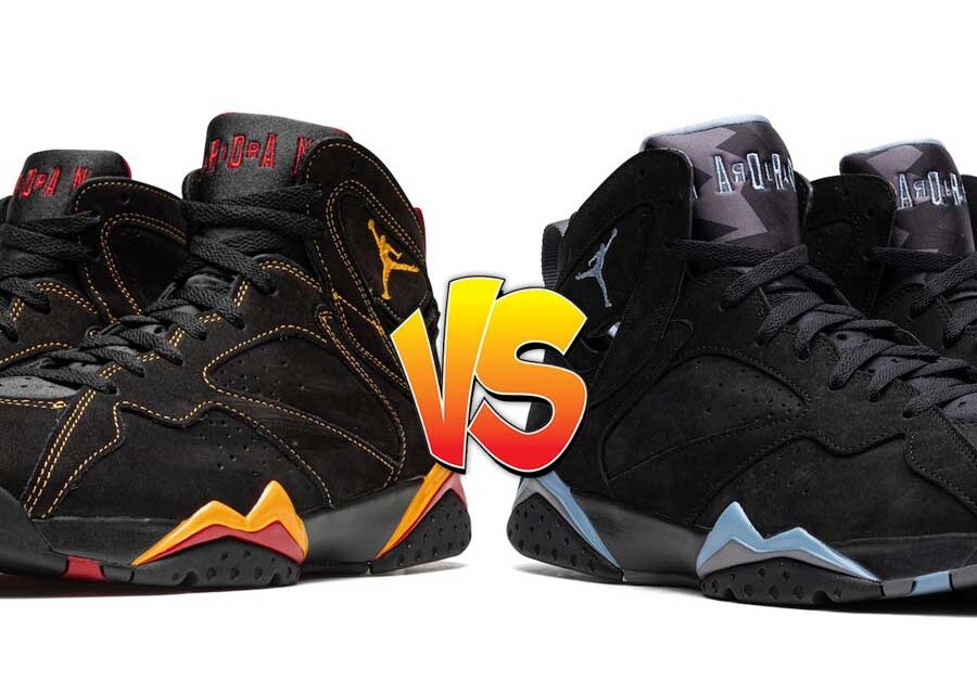 Air Jordan 7 Citrus vs Air Jordan 7 Chambray Comparison